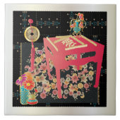 Carreau Table rouge Mah Jongg (Devant)