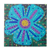 Carreau Tableau à fleurs bleues (Devant)