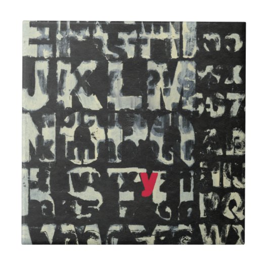 Carreau Tableau alphabétique de Norman Wyatt (Devant)