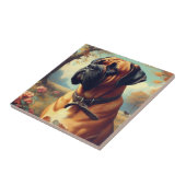 Carreau Tableau Bullmastiff vintage (Côté)