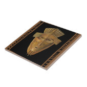 Carreau Tableau de Masque Africain par Chariklia Zarris (Côté)