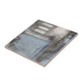 Carreau Tableau gris et bleu Abstrait (Côté)