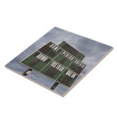 Carreau Tableau indicateur du football et nuages de (Côté)