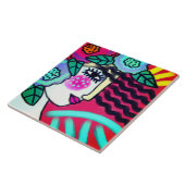 Carreau Tableau numérique Abstrait original (Côté)