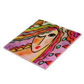 Carreau Tableau numérique Abstrait original d'une femme (Côté)