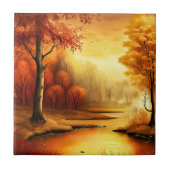 Carreau Tableau paysage d'automne-2 (Devant)