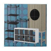 Carreau Tablettes de mobilier Ikea Tablettes bleues (Devant)