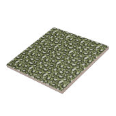 Carreau Taches de léopard vert mousse Imprimé animal glamo (Côté)
