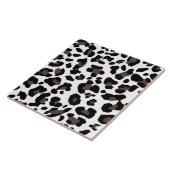 Carreau Taches de léopards blancs, tirage de fourrure anim (Côté)