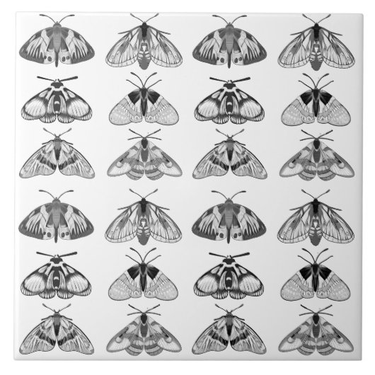 Carreau Taches en gris, noir et blanc (Devant)