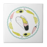 Carreau Taco à propos d'amour | Taco Element Circle<br><div class="desc">Profitez de ce design créatif frais sur un produit ou une pièce d'art murale pour améliorer et ajouter au monde autour de vous. Artiste : Grace Popp</div>