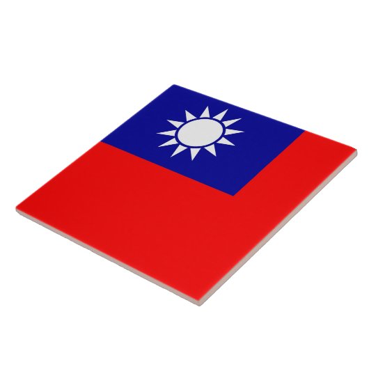 Carreau Taïwan Drapeau (Côté)