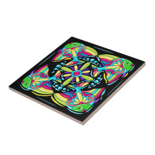 Carreau Talavera Fish Tile Design