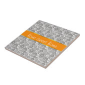 Carreau Tangerine Black Paisley (Côté)