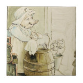 Carreau Tante Pettitoe et Trois Piglets de Beatrix Potter (Devant)