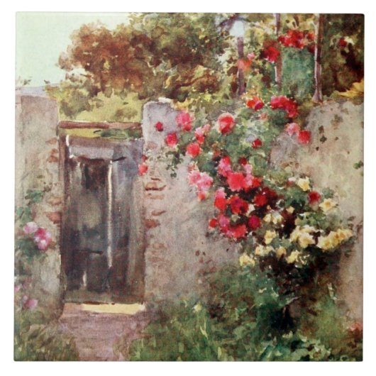 Carreau Taormina Italie Flowers 1918 (Devant)