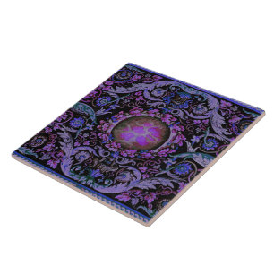 Carreau Tapis 1 (pourpre) de Savonnerie