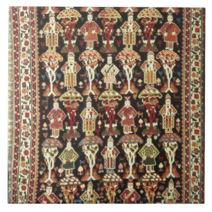 Carreau Tapis de Perse, 19ème-20ème siècle