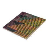 Carreau Tapis tissé africain de paille (Côté)