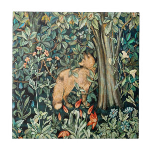 Carreau Tapisserie Art Antique Renard de William Morris Fo