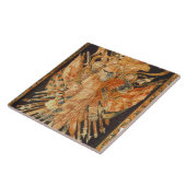 Carreau Tapisserie dépeignant des trophées de guerre (Côté)