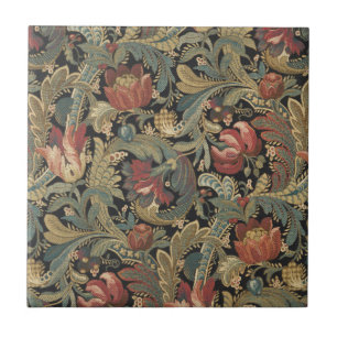 Carreau Tapisserie florale riche Brocade Damask