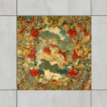 Carreau Tapisserie Vintage française Tons Motif<br><div class="desc">Ajoutez un point focal élégant et unique à votre espace carrelé avec ces carreaux de céramique motif de tapisserie française. Les riches tons de bijoux de vert de forêt, d'or, de bleu turquoise et de corail foncé complèteront de nombreux modèles et styles de décoration maison. Le design antique présente une...</div>