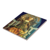 CARREAU TAROTS DE RENAISSANCE ANTIQUE 14 / TEMPÉRANCE (Côté)