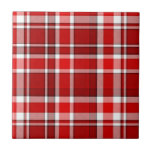 Carreau Tartan blanc rouge<br><div class="desc">Ce motif en plaid rouge et blanc a un motif à carreaux / tartan extensible qui est légèrement texturé. C'est un motif clair, élégant et élégant.</div>
