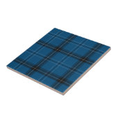 Carreau Tartan bleu Ramsay écossais (Côté)