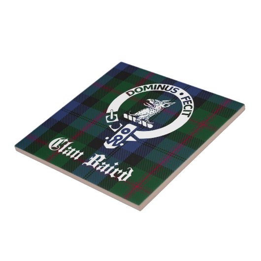 Carreau Tartan de la crête du Clan Baird (Côté)