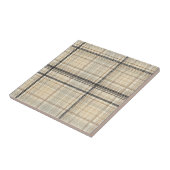 Carreau Tartan de ligne pointillée neutre (Côté)