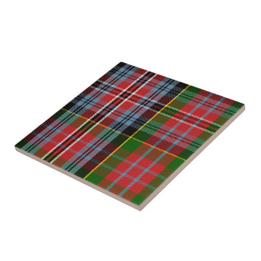 Carreau Tartan de MacPherson de clan (Côté)
