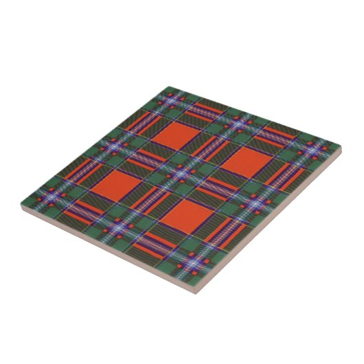 Carreau Tartan d'écossais de Drummond (Côté)