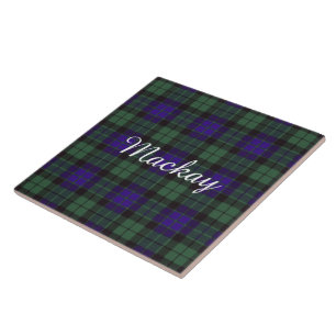 Carreau Tartan d'écossais de plaid de clan de Mackay