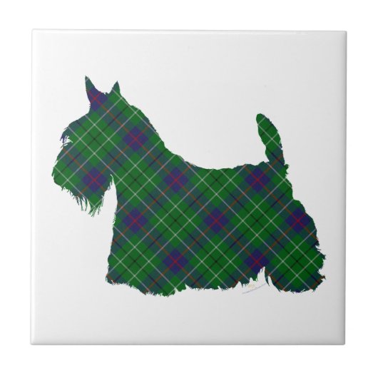 Carreau Tartan Duncan Terrier Écossais (Devant)