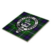 Carreau Tartan et crête écossais de Donald de clan (Côté)