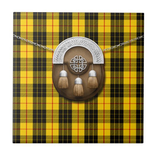 Carreau Tartan et escarcelle de MacLeod de clan (Devant)
