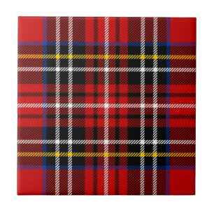 Carreau Tartan rouge, noir, bleu, jaune et blanc