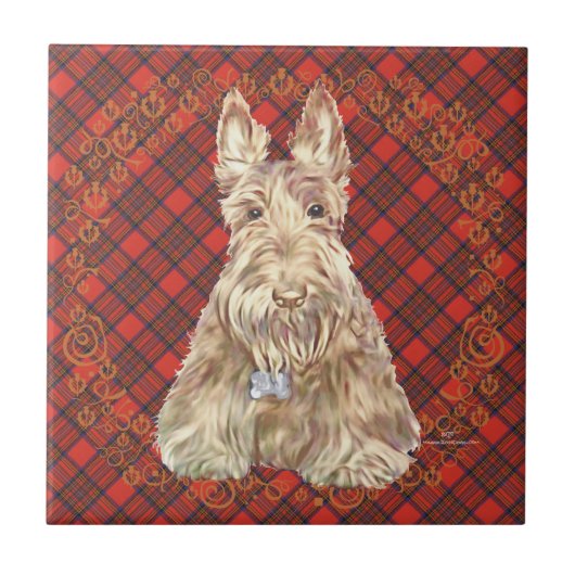 Carreau Tartan Scottie Blé (Devant)