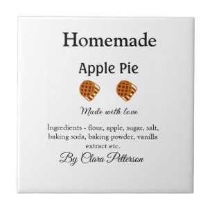 Carreau Tarte aux pommes maison faite avec amour ajouter d