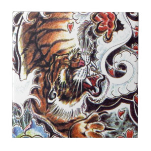 Carreau Tatouage japonais