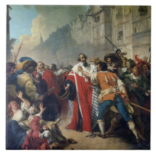 Carreau Taupe de Mathieu arrêté par la foule parisienne 