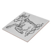 Carreau Taureau (Taureau) une illustration du 'poétique (Côté)