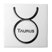 Carreau TAURUS, Conception abstraite du signe zodiaque, (Devant)