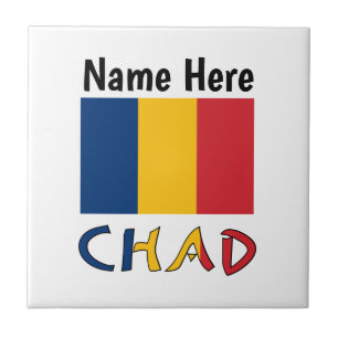 Carreau Tchad et Drapeau Tchadien Personnalisés