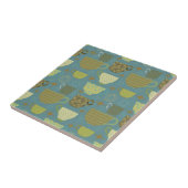 Carreau Teacup moderne Dusty Blue du milieu du siècle (Côté)