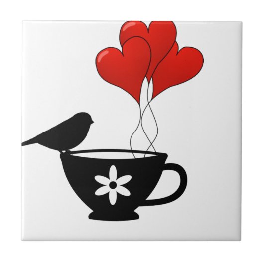 Carreau Teacup of Hearts (Devant)
