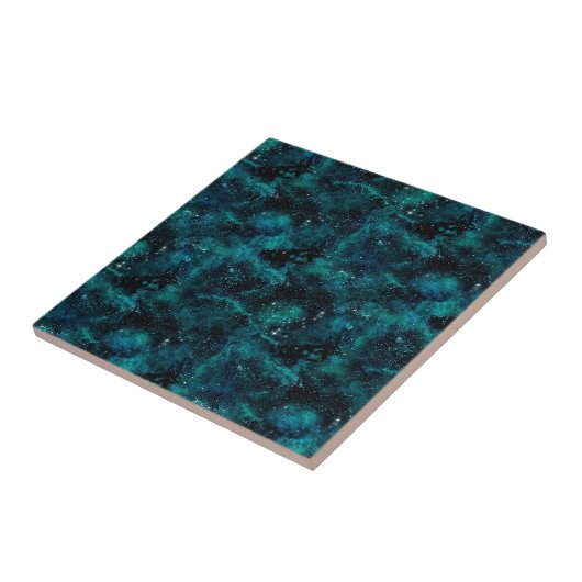 Carreau Teal galaxy Series Design 4 (Côté)