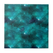 Carreau Teal Galaxy Series Design 8 (Devant)